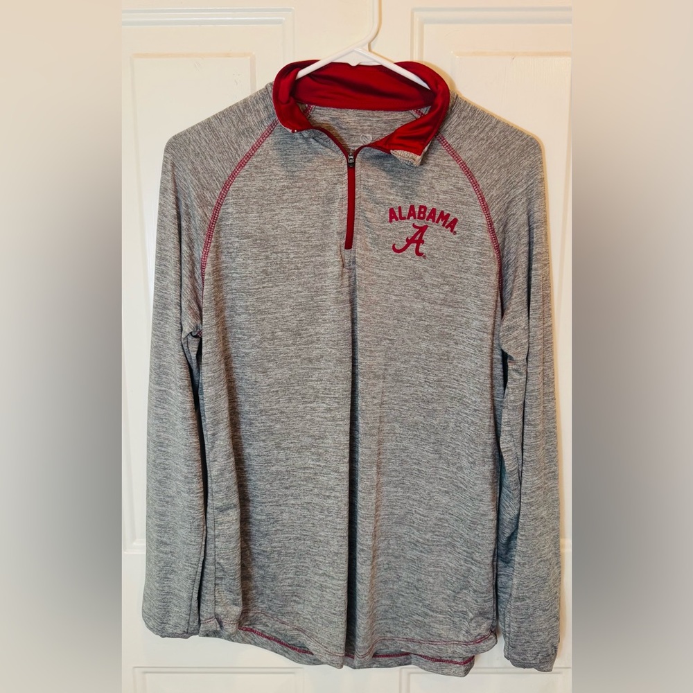Nike Gray and Red Women's Top